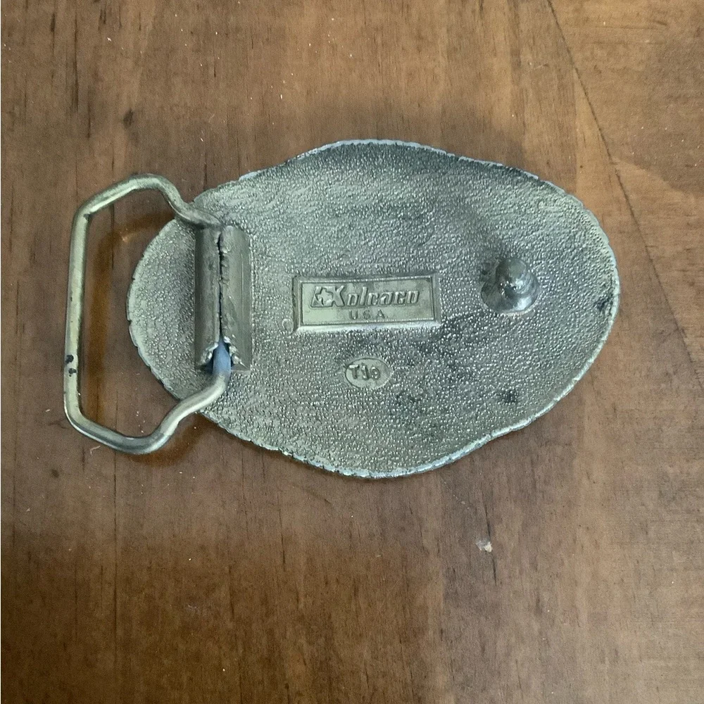 Vintage Koleaco State of Texas 1845 Belt Buckle T19